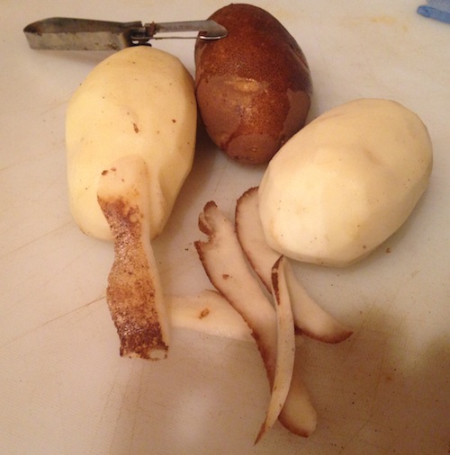 1Peel potatoes if desired