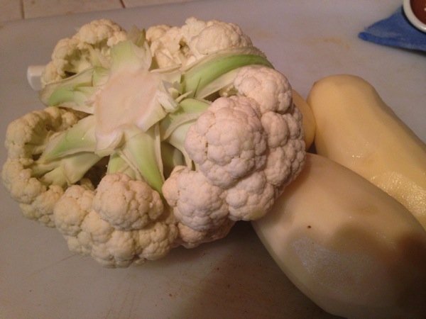 2Cauliflower and potatoes