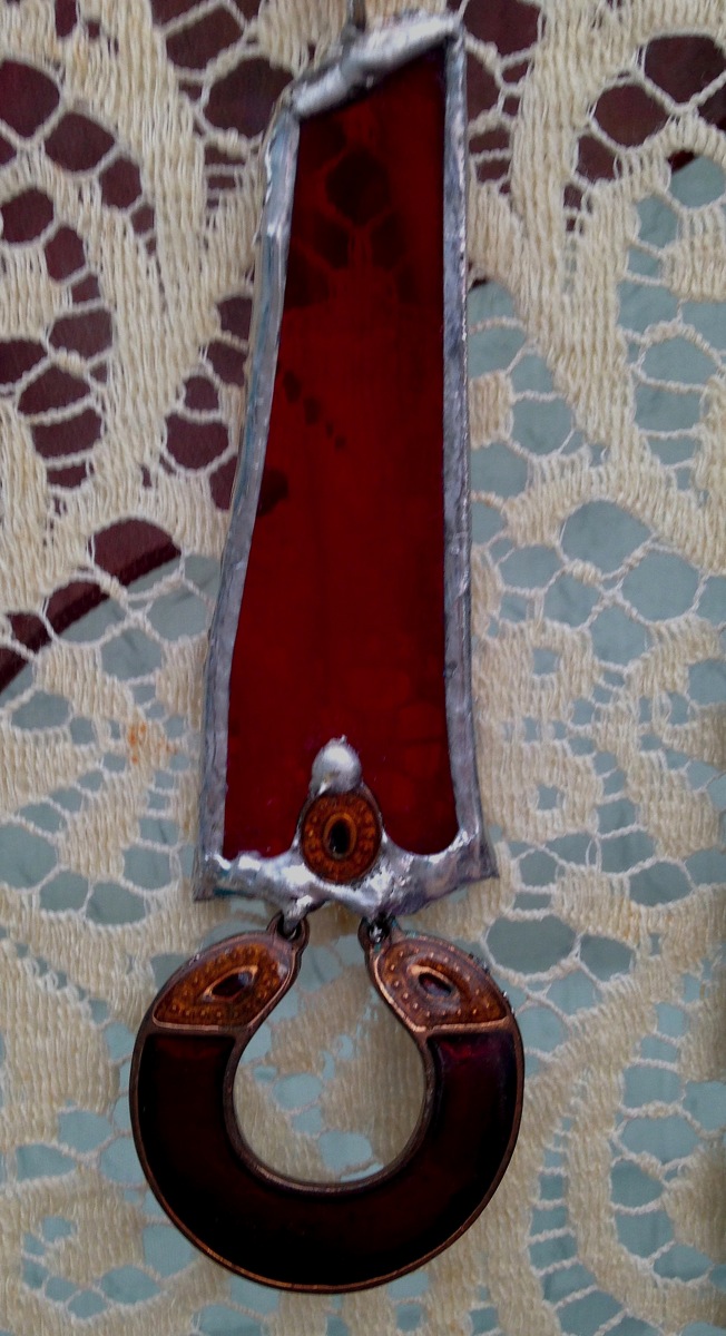 Long red with red pendant